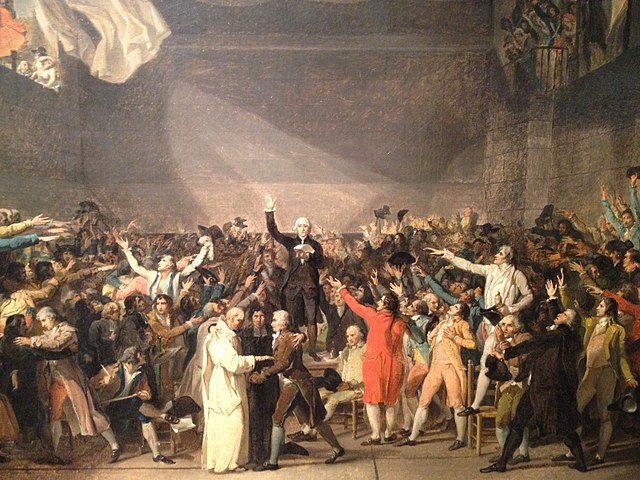 Le serment du Jeu de paume, Jacques-Louis David