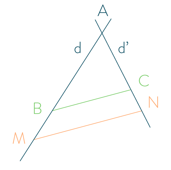 Théorème de Thalès exercice mathématiques troisième