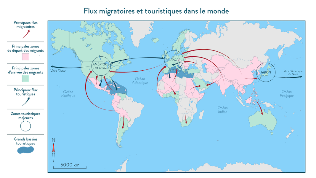 Un monde de migrants exercice géographie quatrième