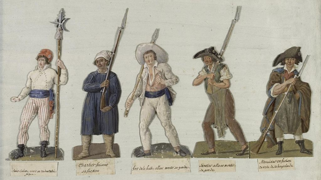 Sans-culotte en armes, gouache de J.-B. Lesueur, 1789, musée Carnavalet, Paris