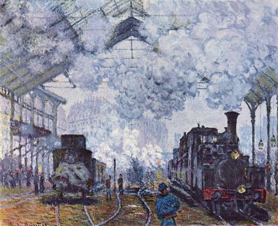 La gare de Saint-Lazare, Claude Monet, huile sur toile, 1877

