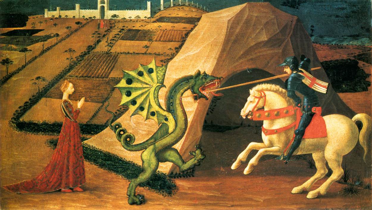 Saint Georges et le dragon, Paolo Uccello, 1430-1450, musée Jacquemart-André, Paris