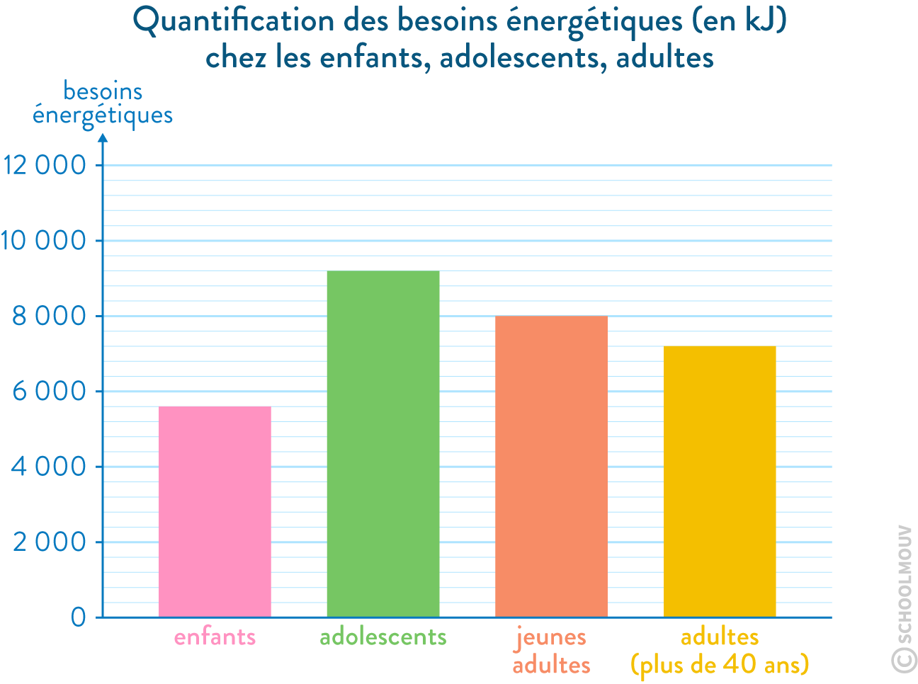besoins énergétiques enfants kJ