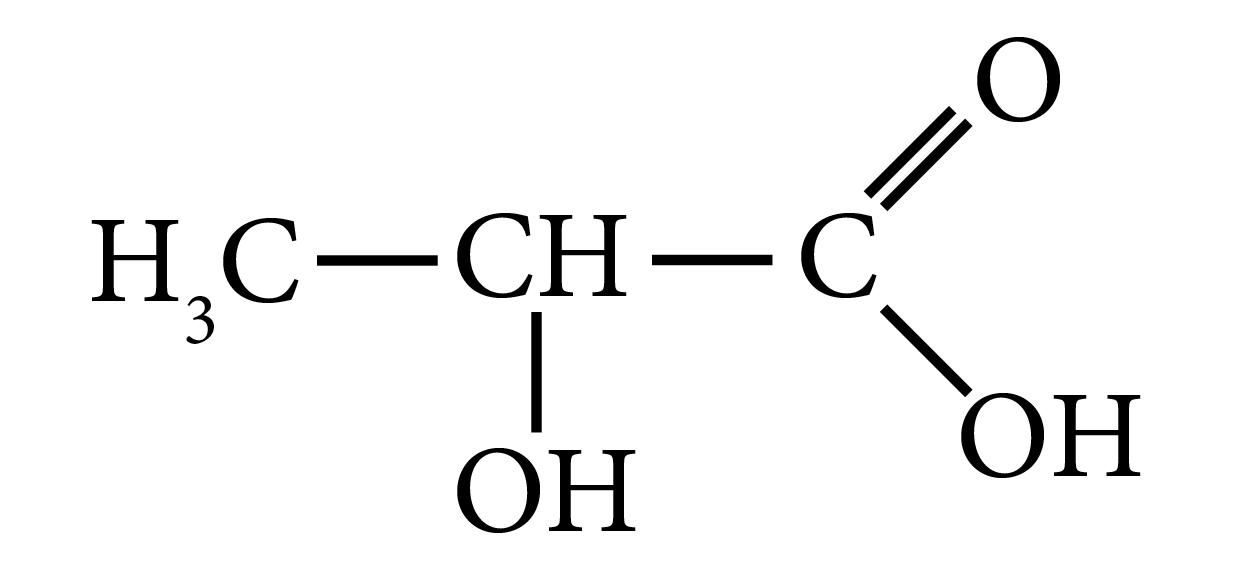 Formule développée acide organique